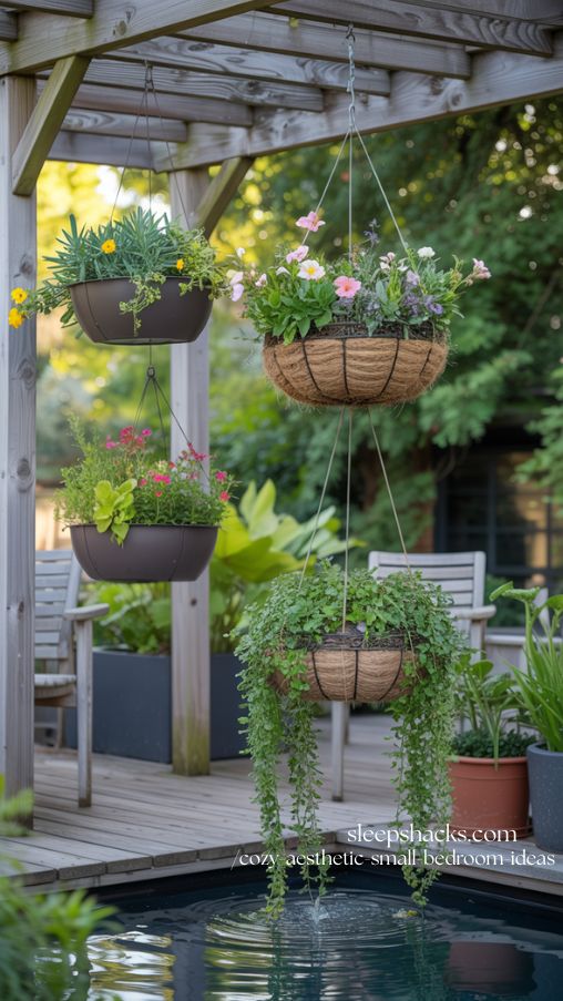 Floating Flower Displays for Vibrant and Vertical Garden Decor