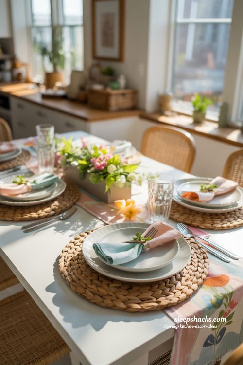Fresh Spring Layered Table Settings for Everyday Meals