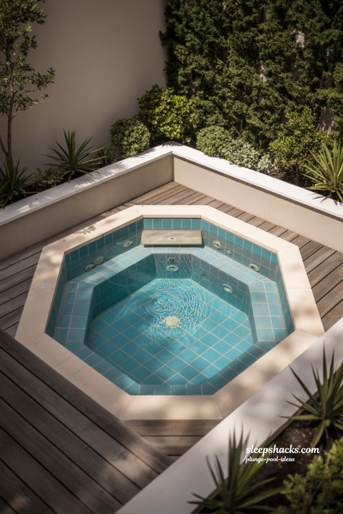 Hexagonal and Geometric Plunge Pool Ideas for Small Backyards