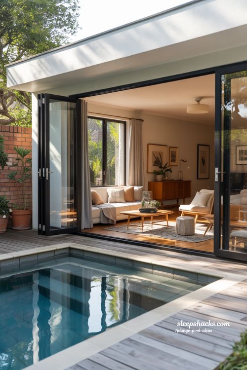 Indoor-Outdoor Plunge Pool Ideas for Seamless Living Spaces