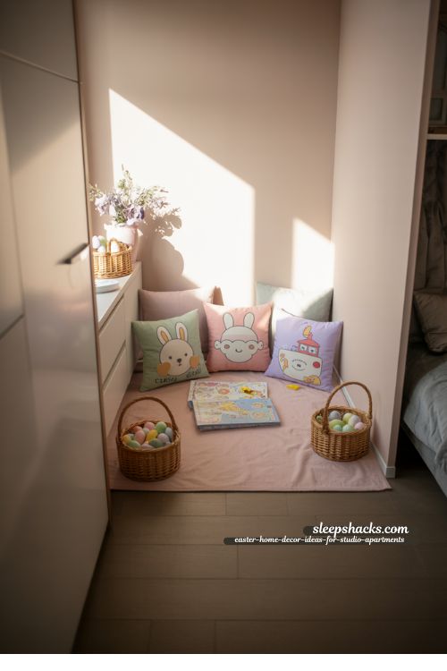 Kid-Friendly Easter Nook for Studio Apartments