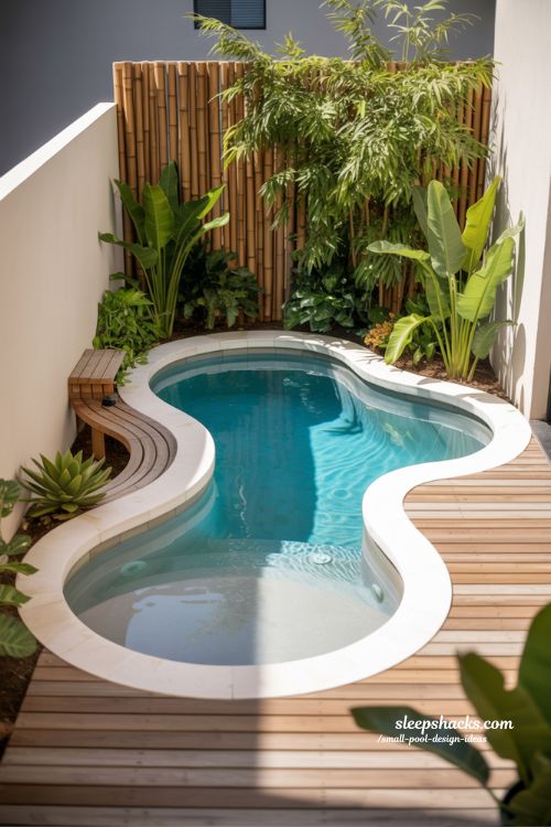 Kidney Shaped Small Pool Ideas Cozy Backyard Oasis