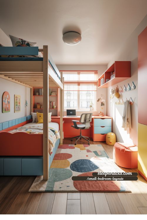 Kids’ Small Bedroom Layout Ideas