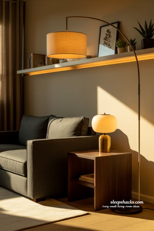 Layered Lighting Ideas for Very Small Living Rooms