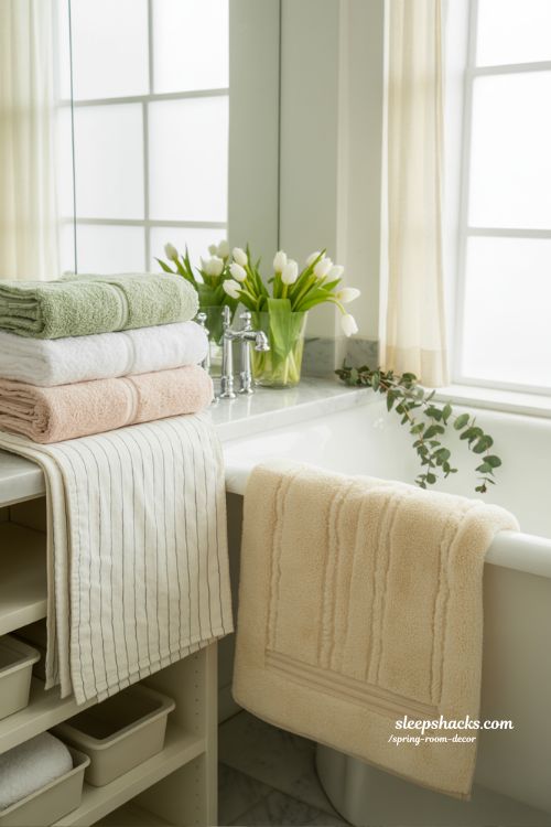 Light & Fresh Spring Bathroom Decor Inspiration