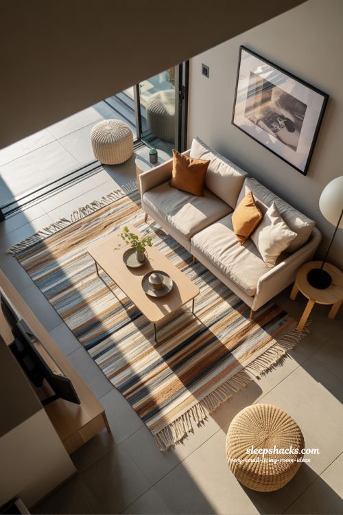 Light and Neutral Walls Transform Very Small Living Rooms