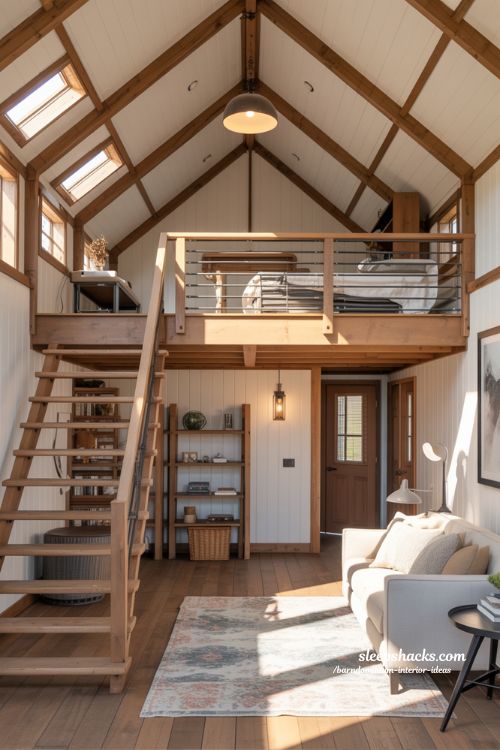 Loft Spaces for Versatility Barndominium Interior