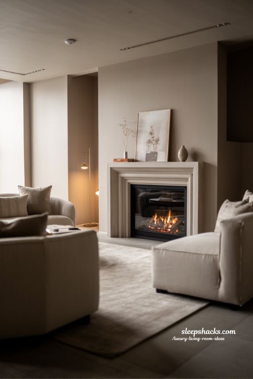 Luxury Living Room Ideas with Statement Fireplaces and Elegant Mantels