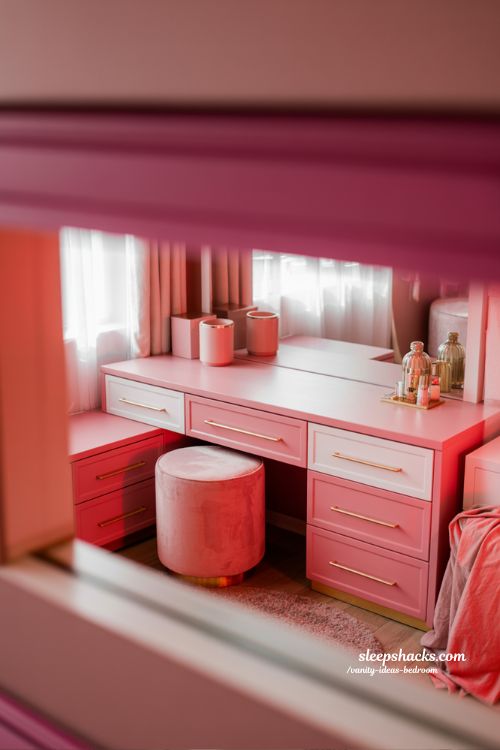 Millennial Pink Bedroom Vanity Ideas Chic Playful and Modern Setup