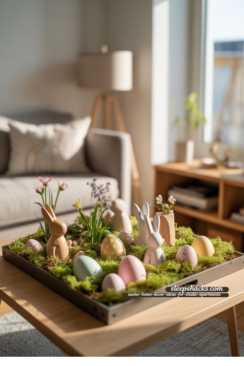 Mini Tabletop Easter Garden for Studio Apartments