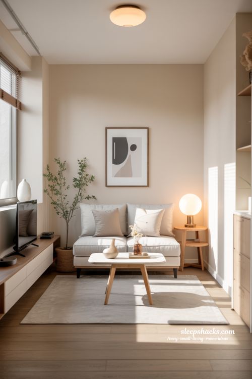 Minimalist Decor Ideas for Very Small Living Rooms