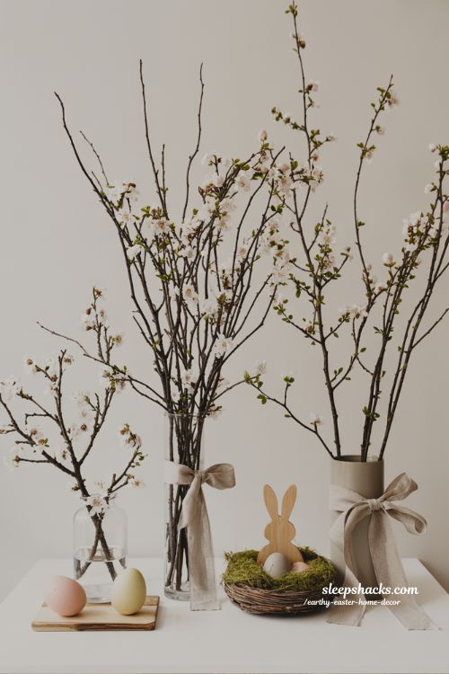 Minimalist Easter Decor Branches Twigs Serene Earthy Spring Styling