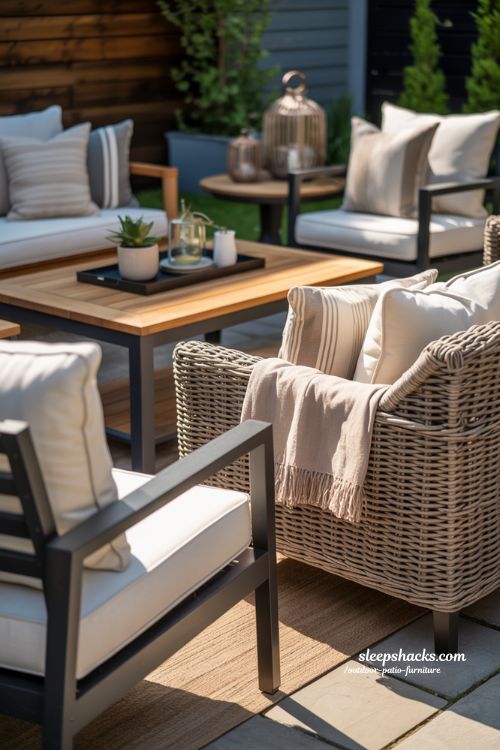 Mixing Materials Wood Metal and Wicker Designs