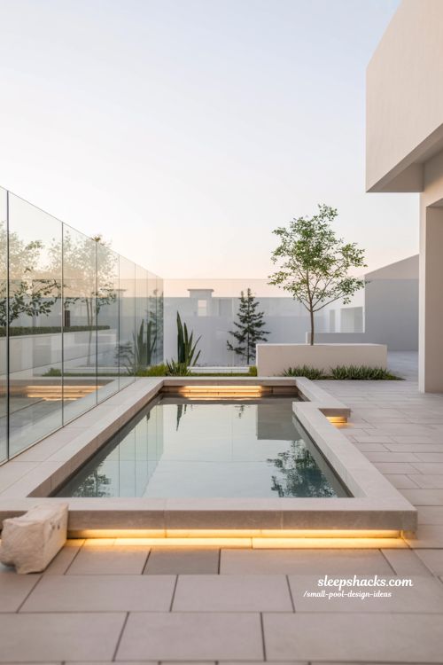 Modern Minimalist Small Pool Ideas Sleek Backyard Design