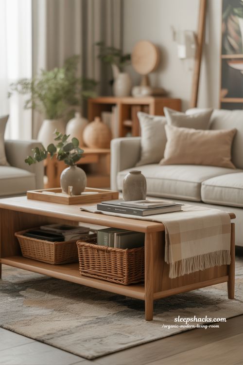 Multi-Functional Furniture Organic Modern Living Room