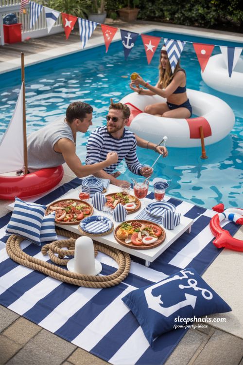 Nautical-Themed Pool Party Ideas for Stylish Summer Fun