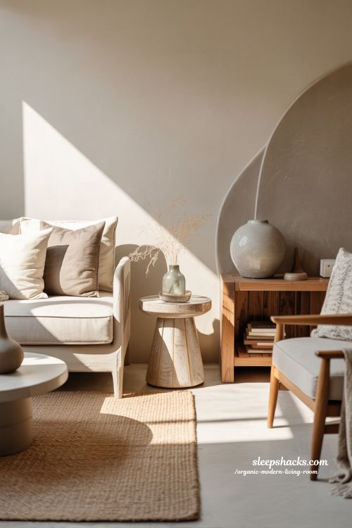 Neutral Palette Magic Organic Modern Living Room