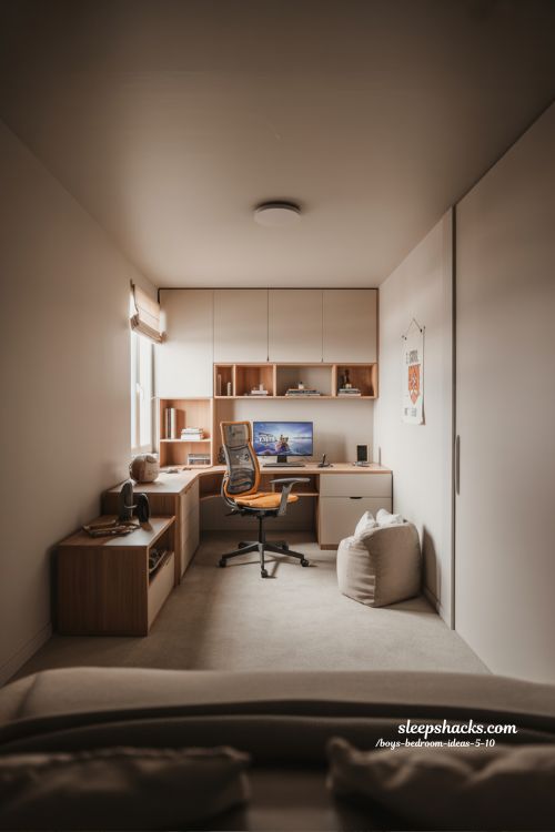 Organized Gaming Zone Boys Bedroom Ideas 5 to 10 Minimal Tech Setup