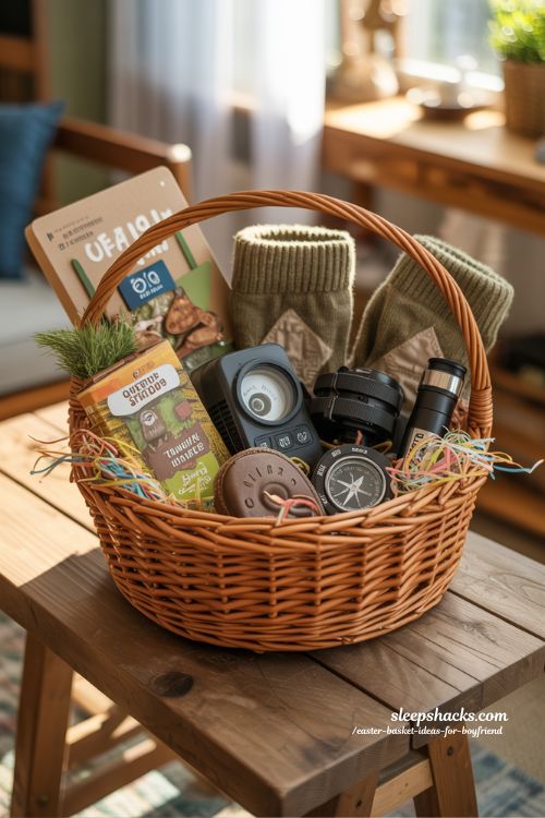 Outdoorsman Adventure Easter Basket Personalized Gift for Him