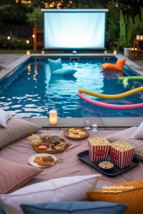 Poolside Movie Night Ideas for Fun Summer Evenings