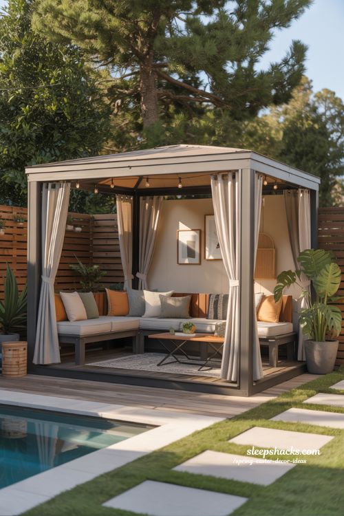 Prefab Cabana Turned Pool House Guest House Combo
