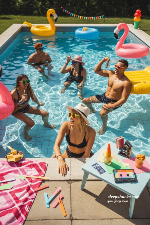 Retro 80s Pool Bash Ideas for Fun and Colorful Summer Parties