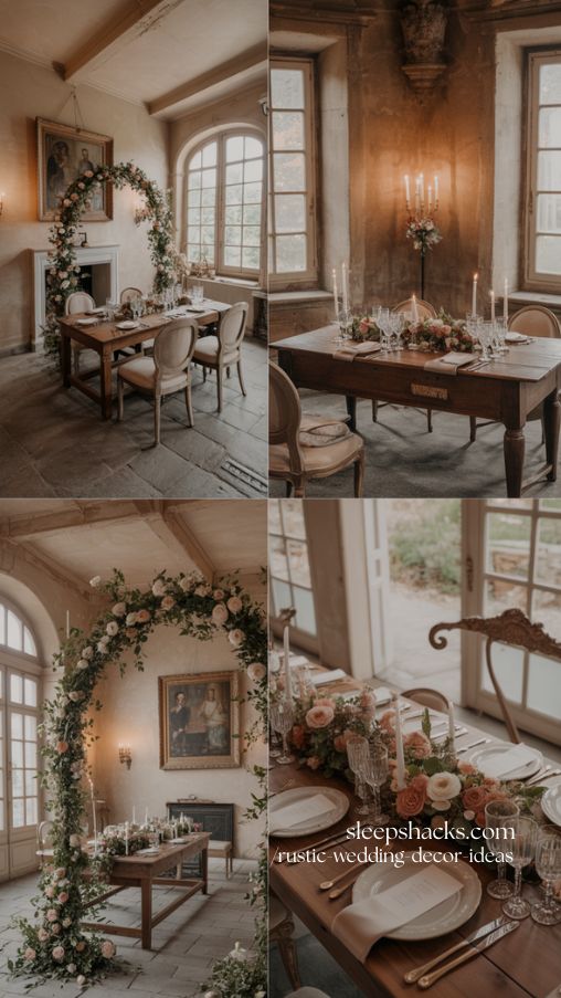 Romantic Château Rustic Wedding Ideas