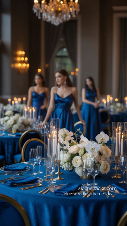 Royal Blue Wedding Theme for Elegant Glamour