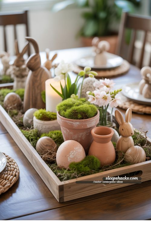 Rustic Farmhouse Easter Table Centerpiece