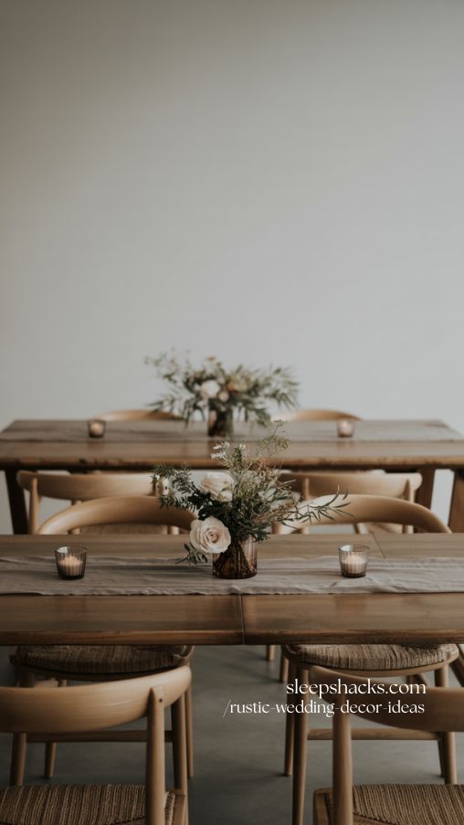Rustic Minimalist Wedding Decor for Modern Couples