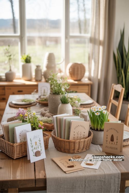 Seed Paper Easter Cards for Thoughtful Sustainable Decor