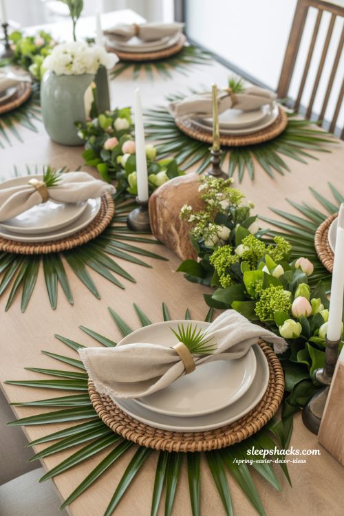 Set a Fan-tastic Table for Elegant Spring and Easter Styling