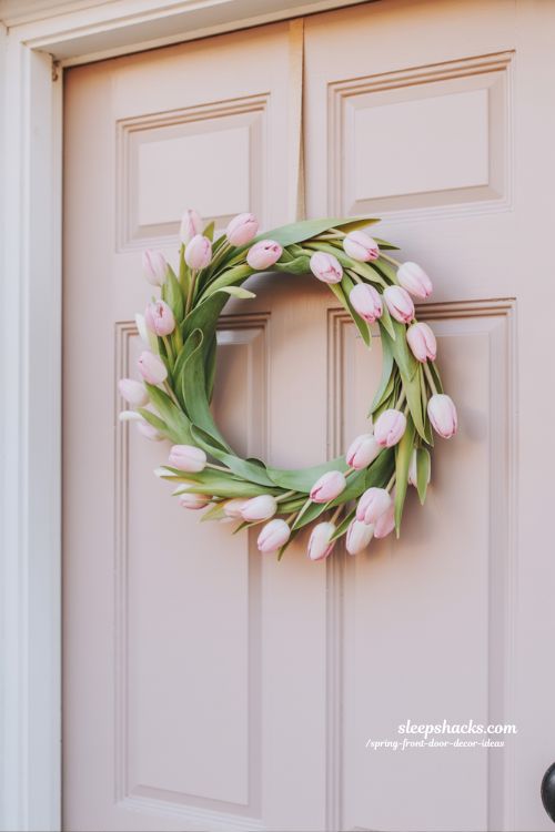 Simple Spring Front Door Wreath Ideas That Always Look Beautiful