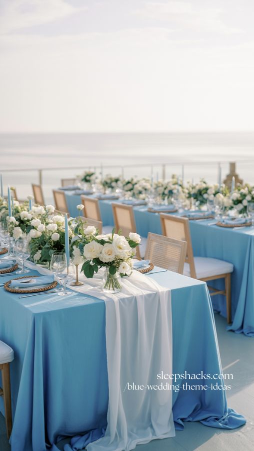 Sky Blue Wedding Theme for Airy Open-Air Celebrations