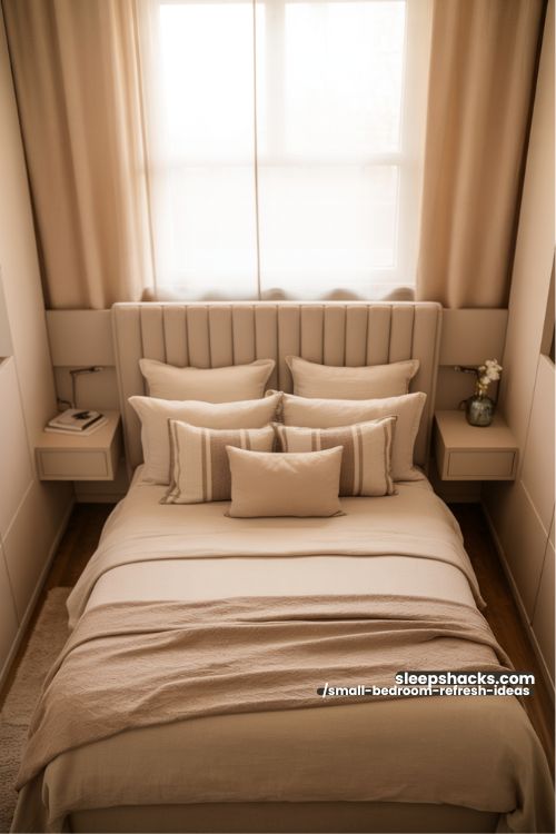 Small Bedroom Accent Headboard Stylish Cozy Refresh