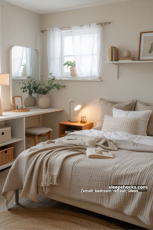 Small Bedroom Refresh Ideas Cozy Space Saving Bedroom Makeover