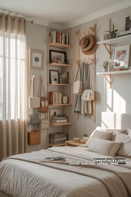 Small Bedroom Vertical Storage Space Saving Ideas