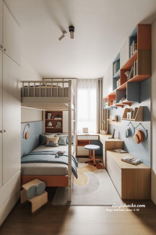 Small Boys Bedroom Ideas 5 to 10 Smart Space Saving Layout