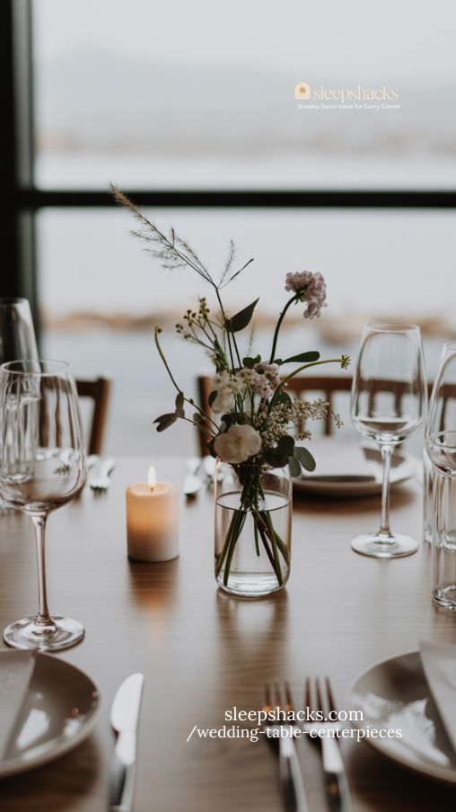 Small Elegant Wedding Table Centerpieces