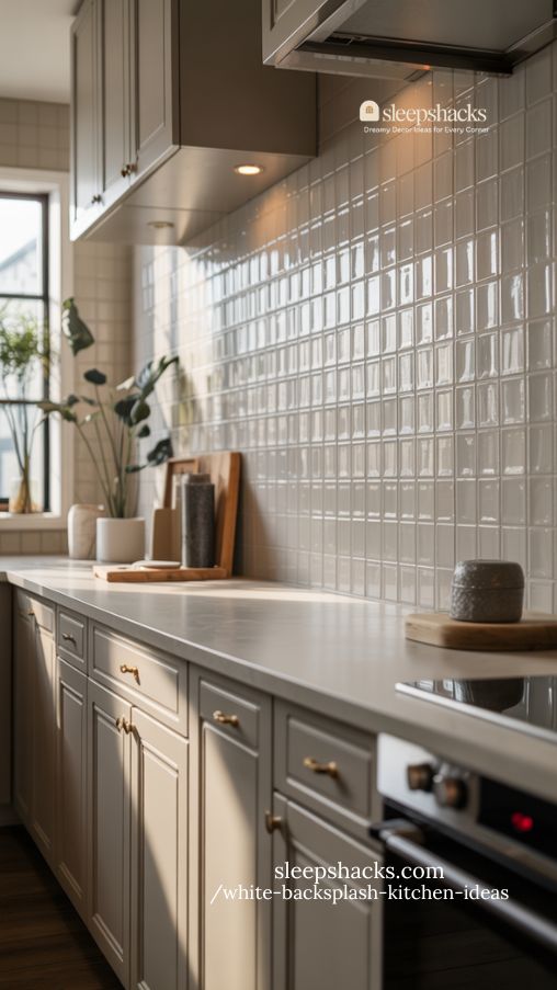 Smooth and Textured Tile Backsplash Kitchen Ideas for Layered Depth