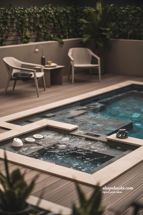 Spa and Pool Combo for Ultimate Relaxation in Small Yards