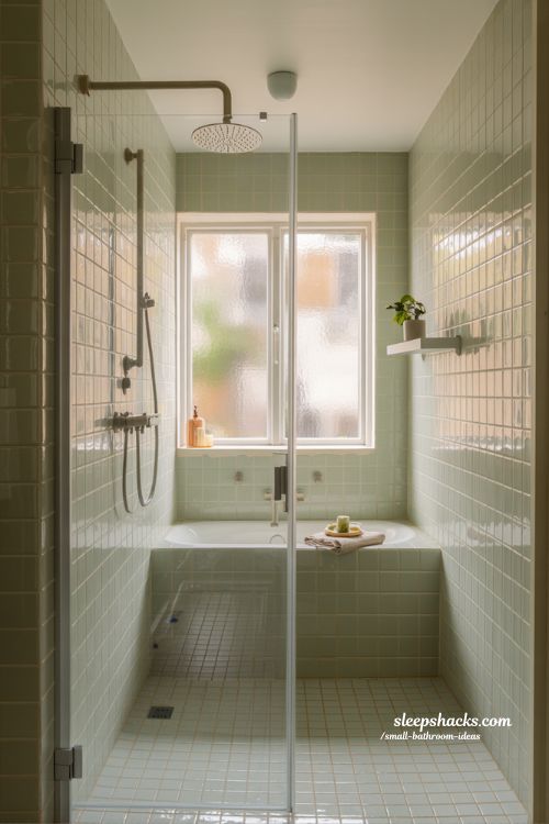 Space Saving Shower Bath Combo Ideas for Small Bathrooms