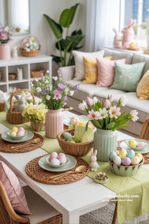 Spring Easter Decor Ideas for Bright and Cheerful Homes