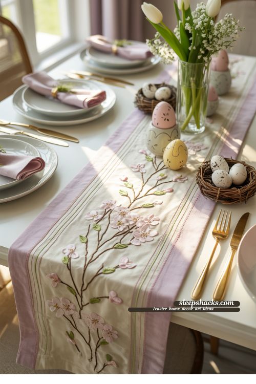 Spring-Inspired Easter Table Runner