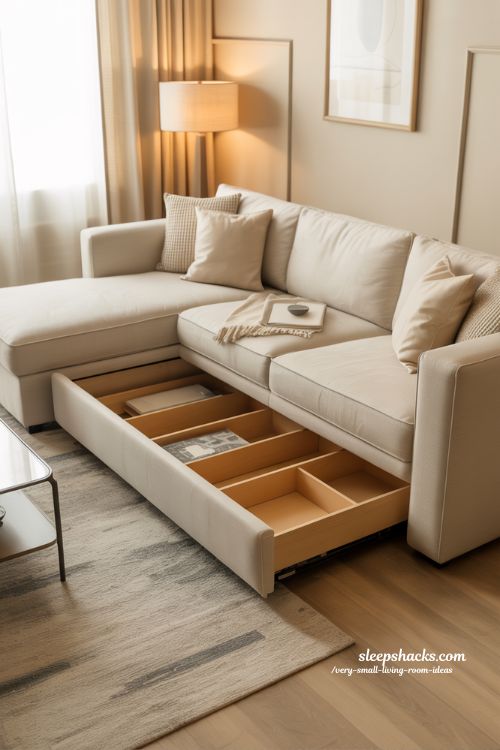 Stylish Multi-Purpose Sofas for Very Small Living Rooms