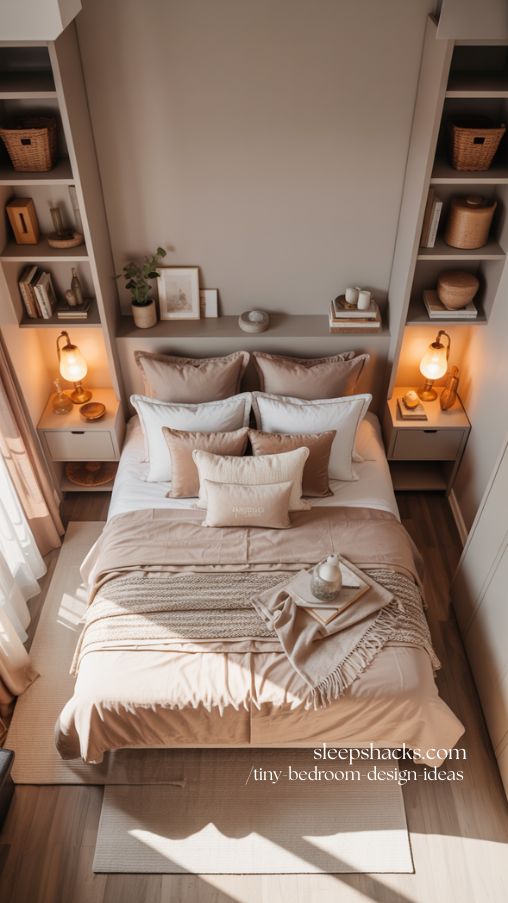 Stylish Tiny Bedroom Layouts for Couples That Feel Cozy and Spacious