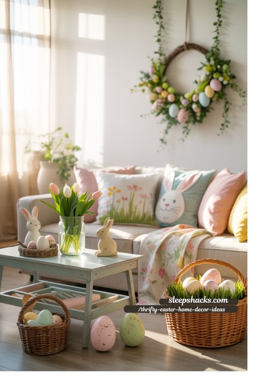 Thrifty Easter Home Decor Ideas with Vintage Spring Touches