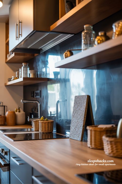 Tiny Kitchen Ideas For Small Apartments With Layered Textures