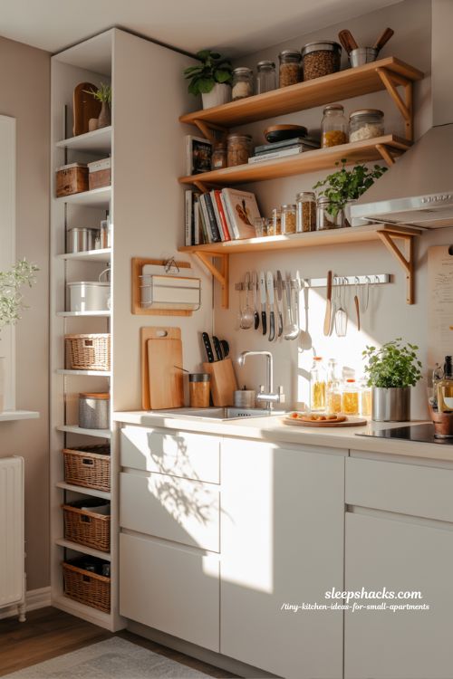 Tiny Kitchen Ideas For Small Apartments With Smart Vertical Storage