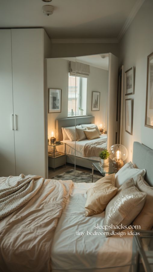 Transform Small Bedrooms With Mirrors and Reflective Decor